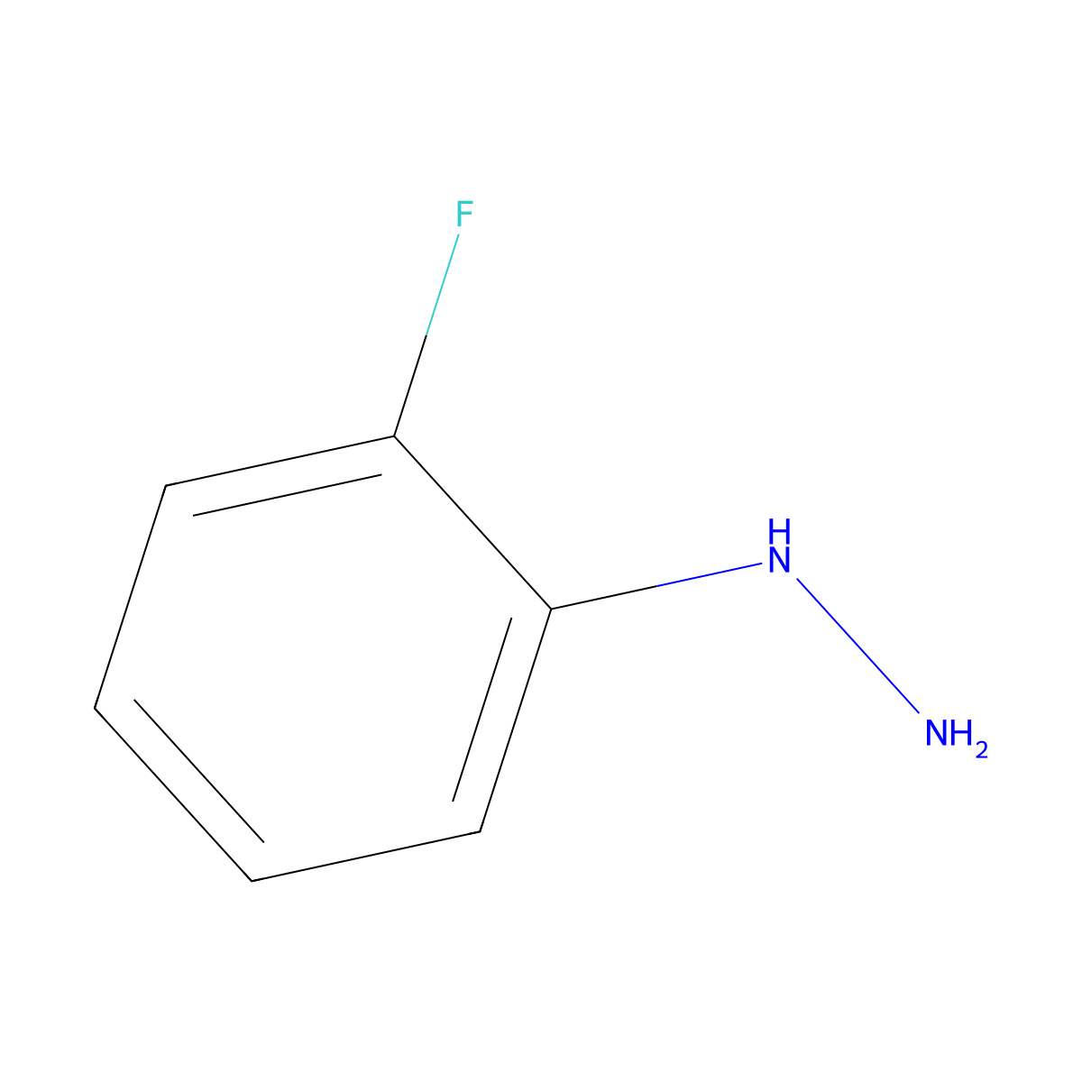 2-Fluorophenylhydrazine hydrochloride molecular structure, CAS 2368-80-1