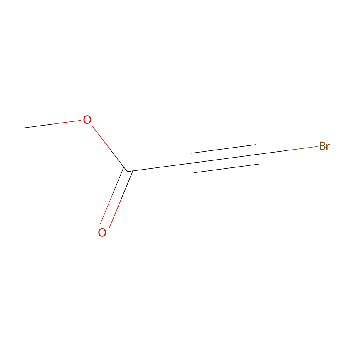 Methyl 3-bromoprop-2-ynoate molecular structure, CAS 23680-40-2