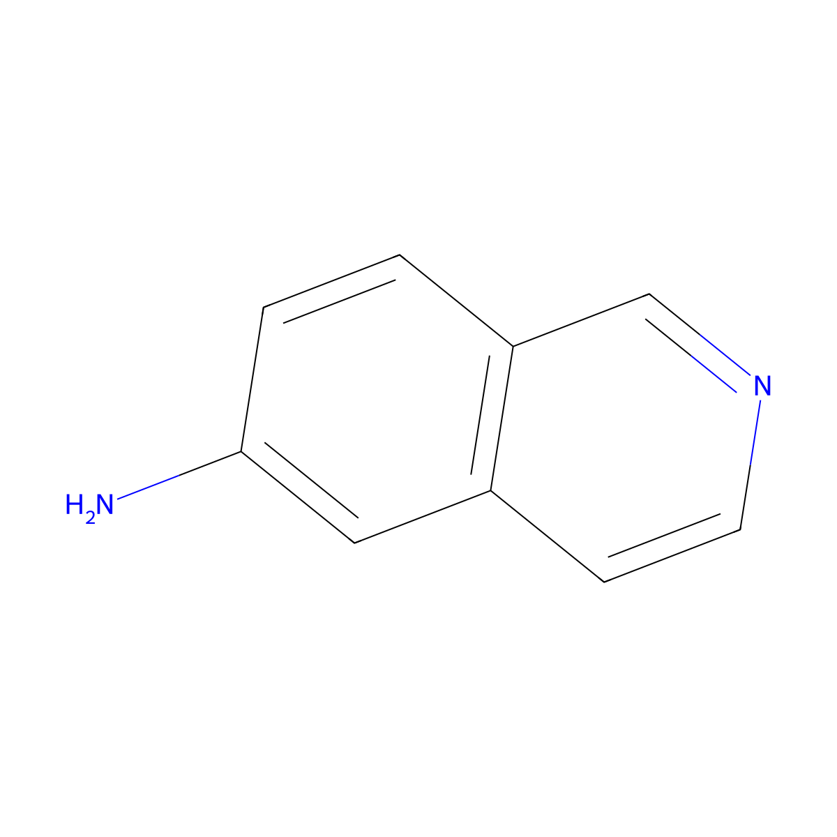 6-Aminoisoquinoline molecular structure, CAS 23687-26-5