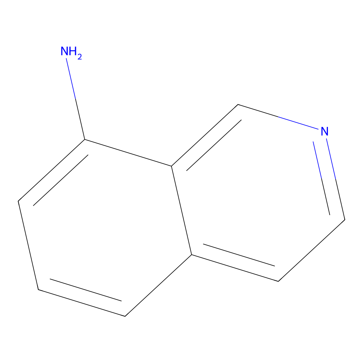 Isoquinolin-8-amine molecular structure, CAS 23687-27-6