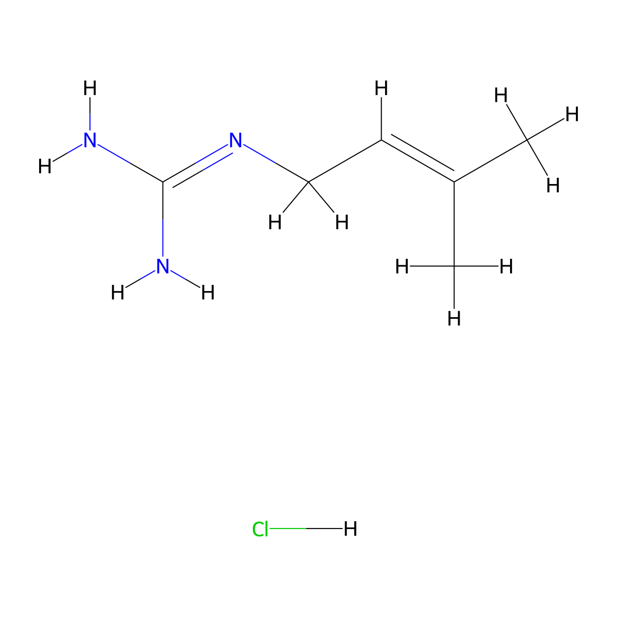 Galegine hydrochloride molecular structure, CAS 2368870-39-5