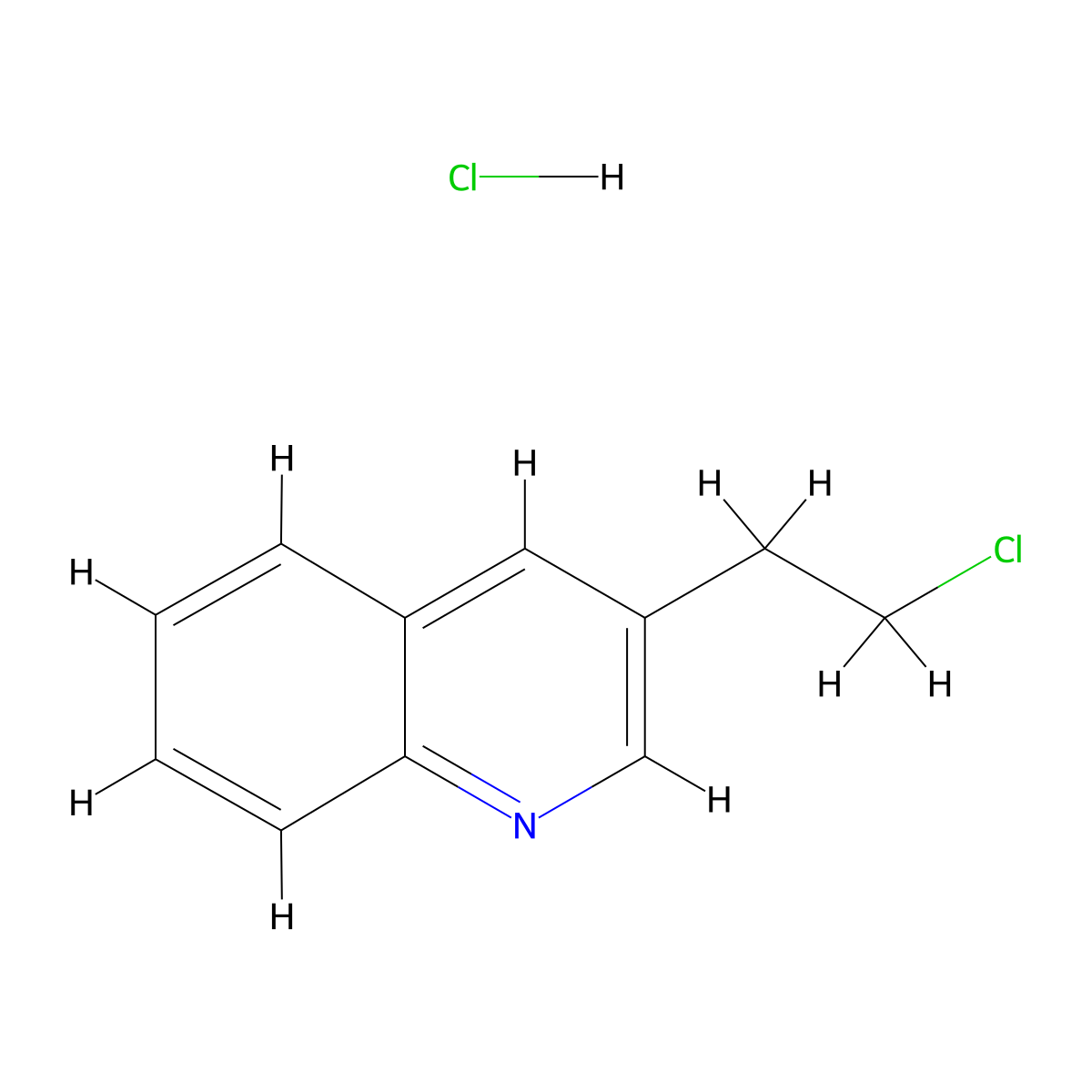 3-(2-Chloroethyl)quinoline hydrochloride molecular structure, CAS 2368871-60-5