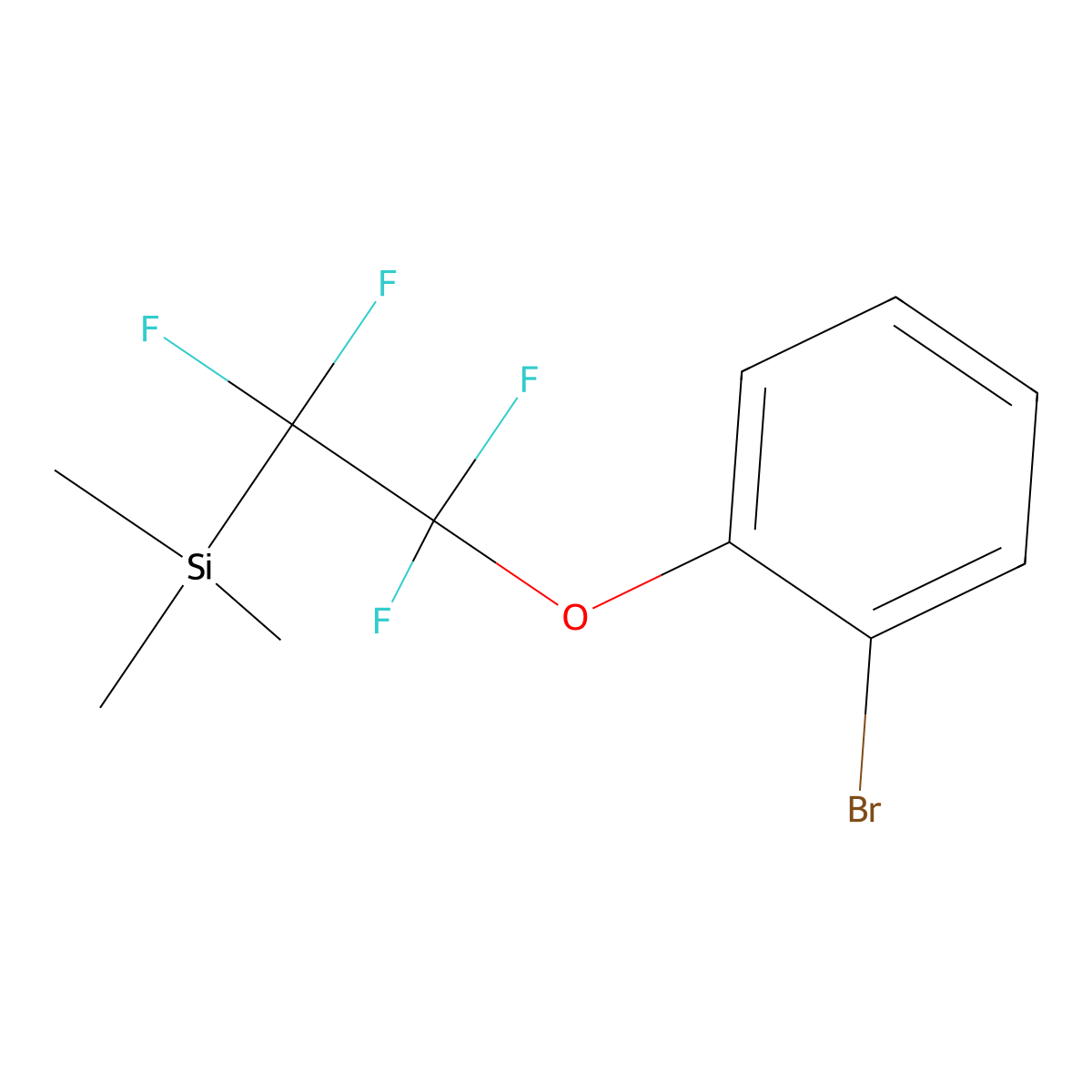2-Bromophenoxytetrafluoroethyl trimethylsilane molecular structure, CAS 2368871-62-7