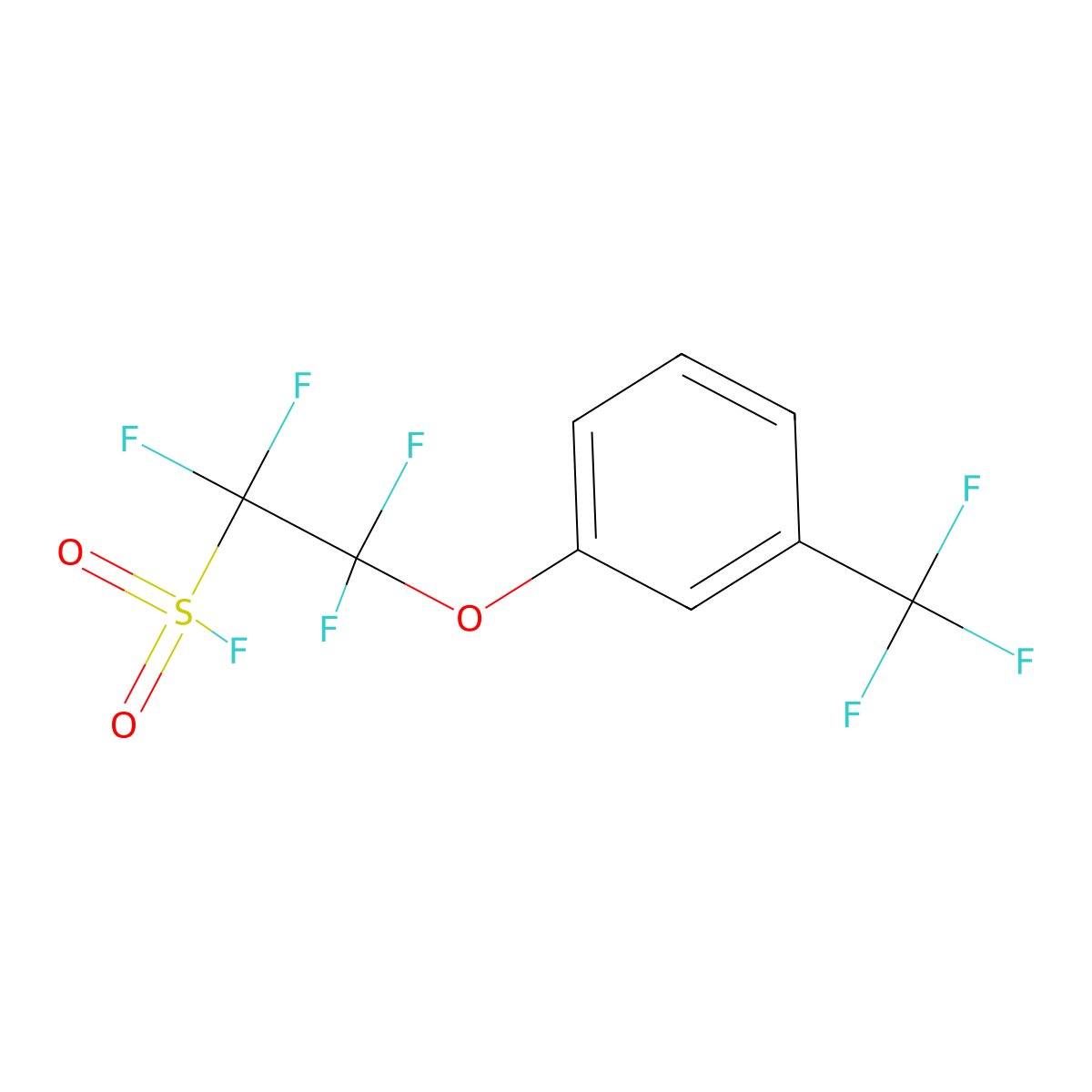 3-Trifluoromethylphenoxytetrafluoroethanesulphonyl fluoride molecular structure, CAS 2368871-76-3