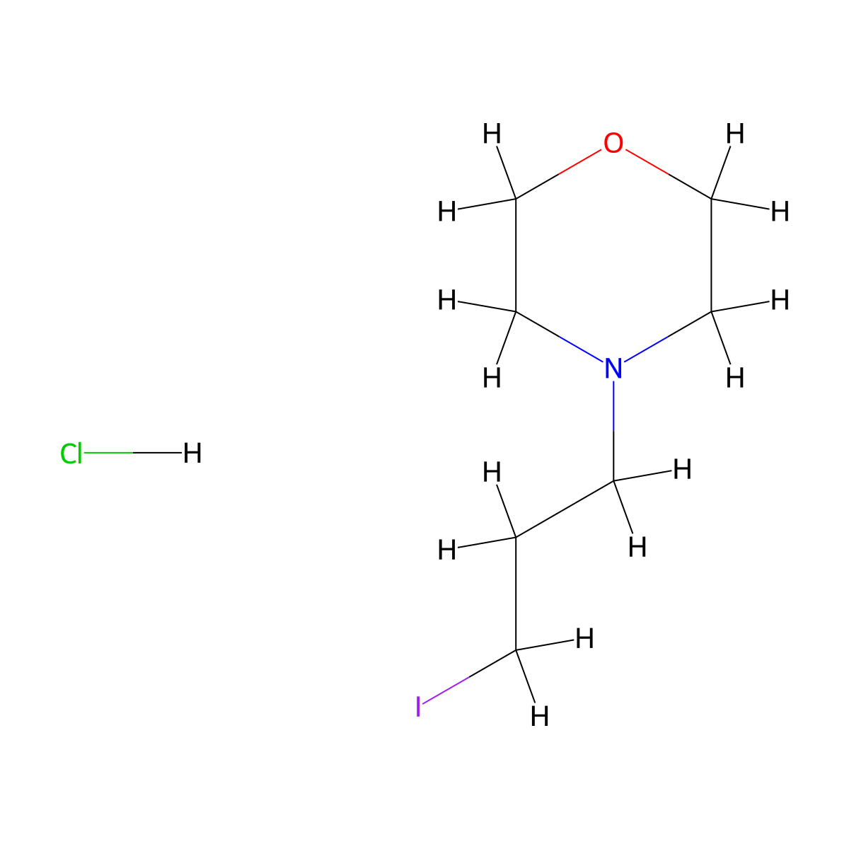 4-(3-Iodopropyl)morpholine hydrochloride molecular structure, CAS 2368872-24-4