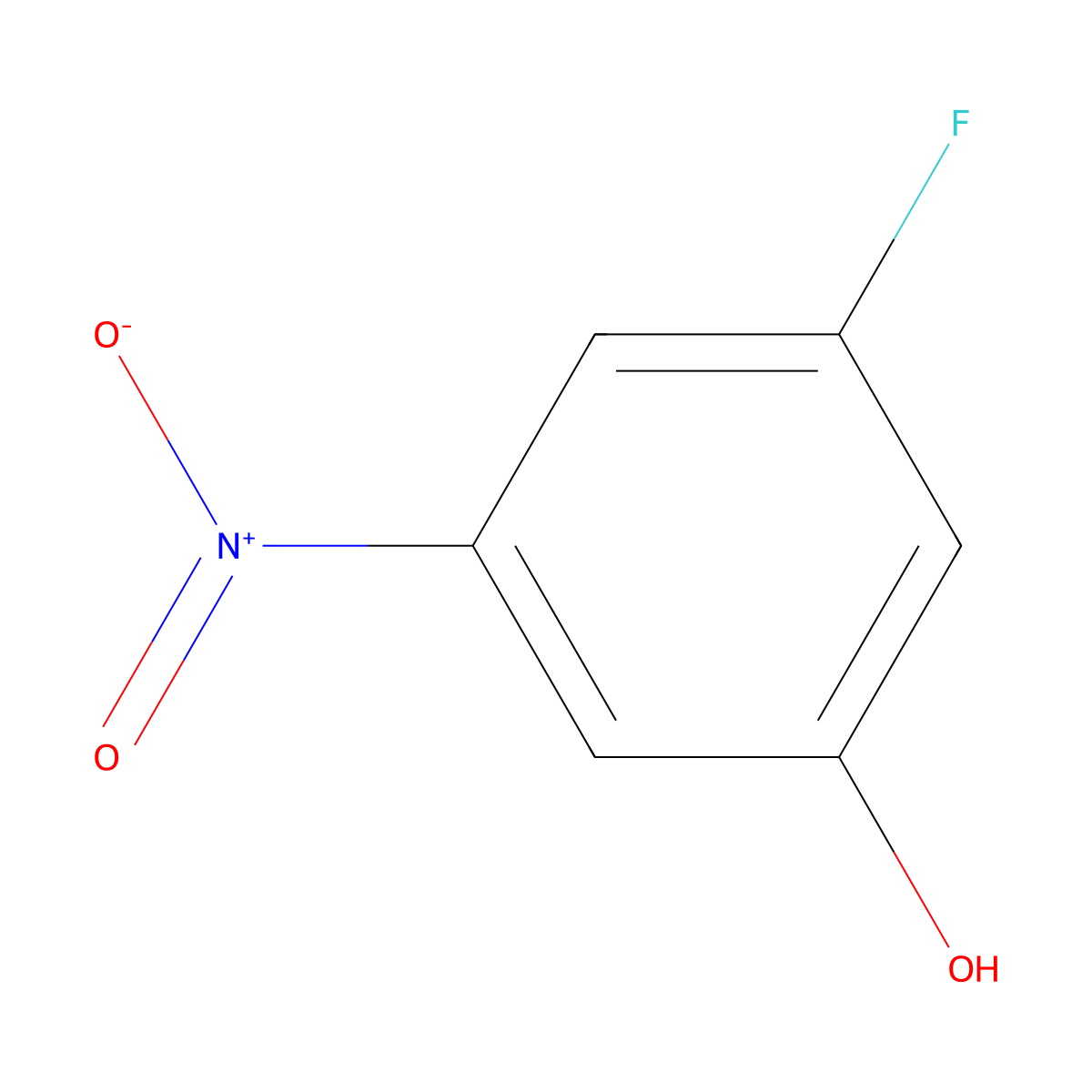 3-Fluoro-5-nitrophenol molecular structure, CAS 2369-10-0