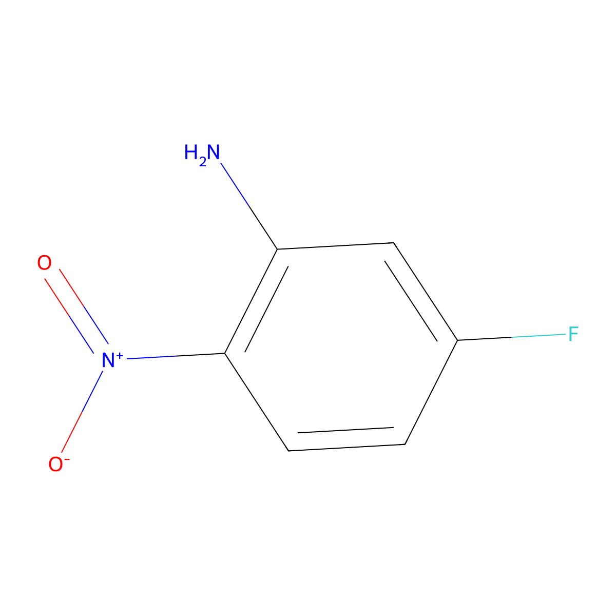 5-Fluoro-2-nitroaniline molecular structure, CAS 2369-11-1