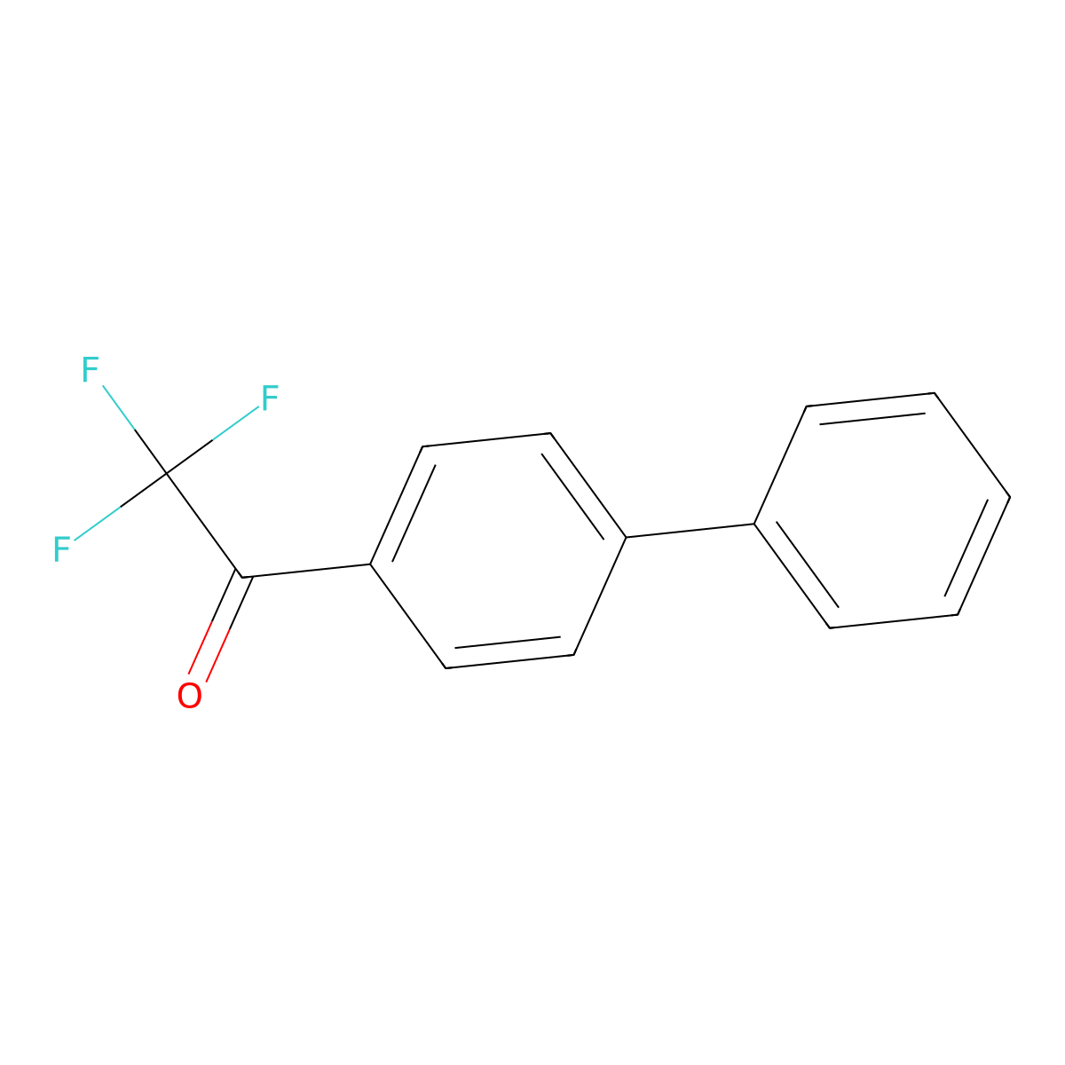 4'-Phenyl-2,2,2-trifluoroacetophenone molecular structure, CAS 2369-31-5