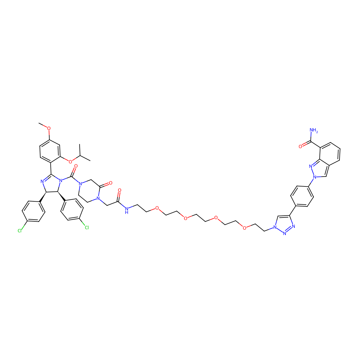 PROTAC PARP1 degrader molecular structure, CAS 2369022-68-2