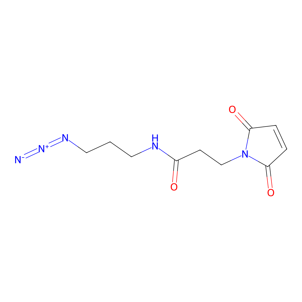 N-(3-azidopropyl)-3-(2,5-dioxopyrrol-1-yl)propanamide molecular structure, CAS 2369050-56-4