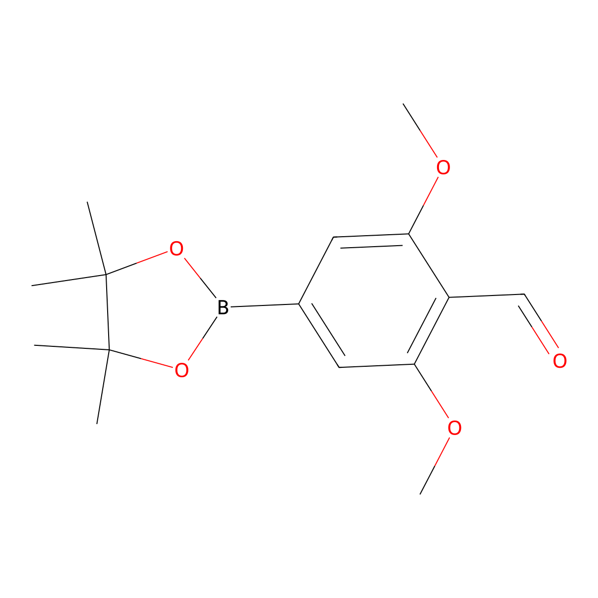 2,6-Dimethoxy-4-(4,4,5,5-tetramethyl-1,3,2-dioxaborolan-2-yl)benzaldehyde molecular structure, CAS 2369068-26-6