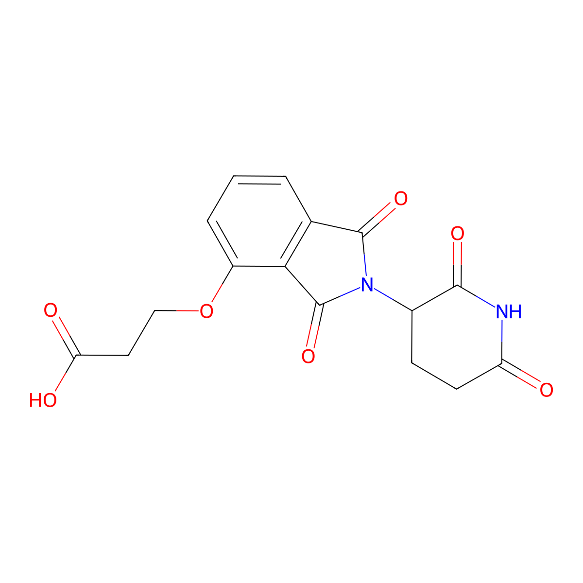 Thalidomide-O-C2-acid molecular structure, CAS 2369068-42-6