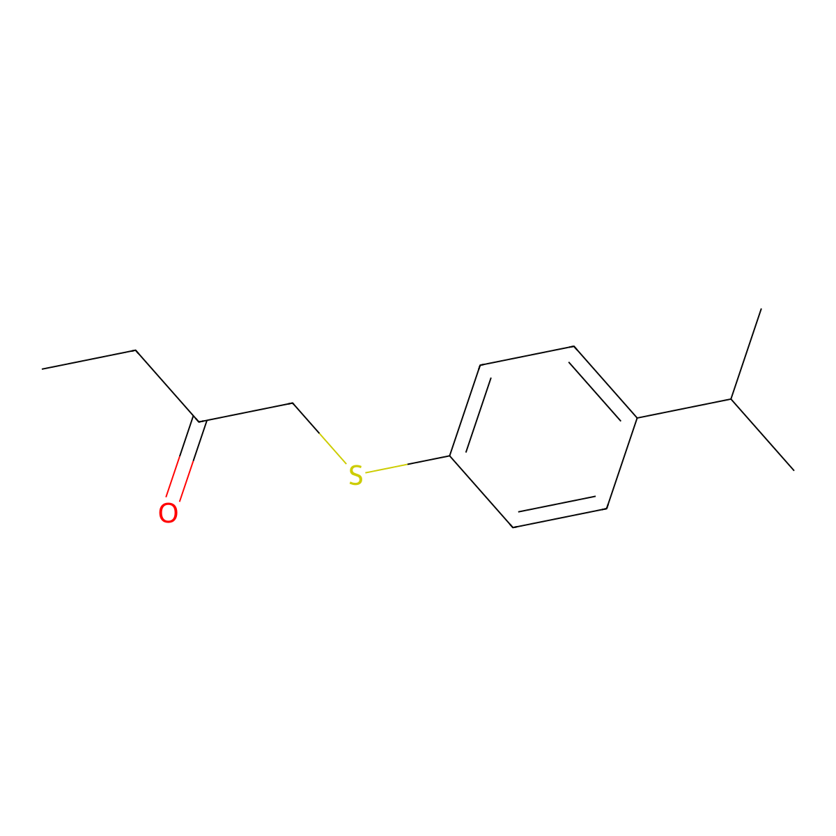 1-((4-Isopropylphenyl)thio)butan-2-one molecular structure, CAS 23692-69-5