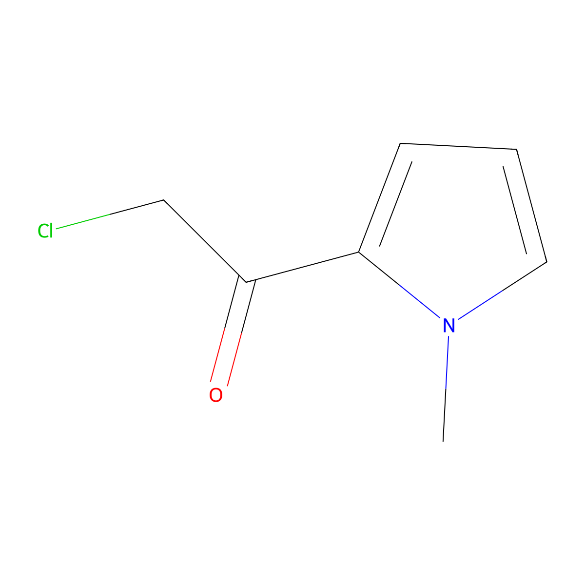 2-Chloro-1-(1-methyl-1H-pyrrol-2-yl)-ethanone molecular structure, CAS 23694-02-2