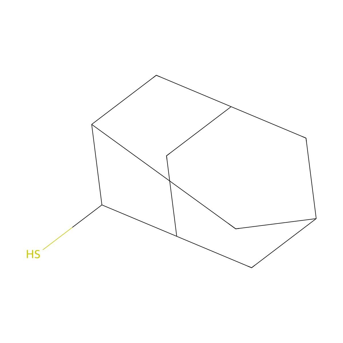 Adamantane-2-thiol molecular structure, CAS 23695-66-1