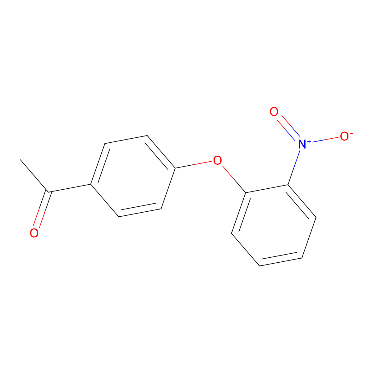 1-(4-(2-Nitrophenoxy)phenyl)ethanone molecular structure, CAS 23699-40-3