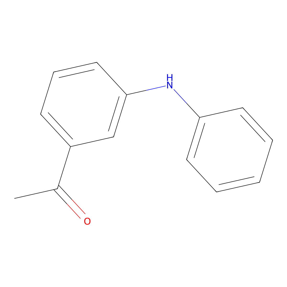 1-(3-Phenylamino-phenyl)-ethanone molecular structure, CAS 23699-65-2
