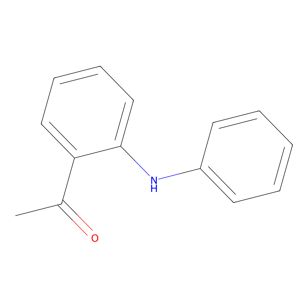 1-(2-(Phenylamino)phenyl)ethanone molecular structure, CAS 23699-74-3