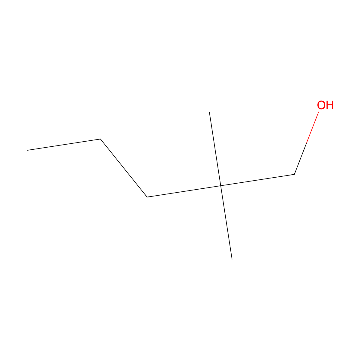 Neoheptanol molecular structure, CAS 2370-12-9