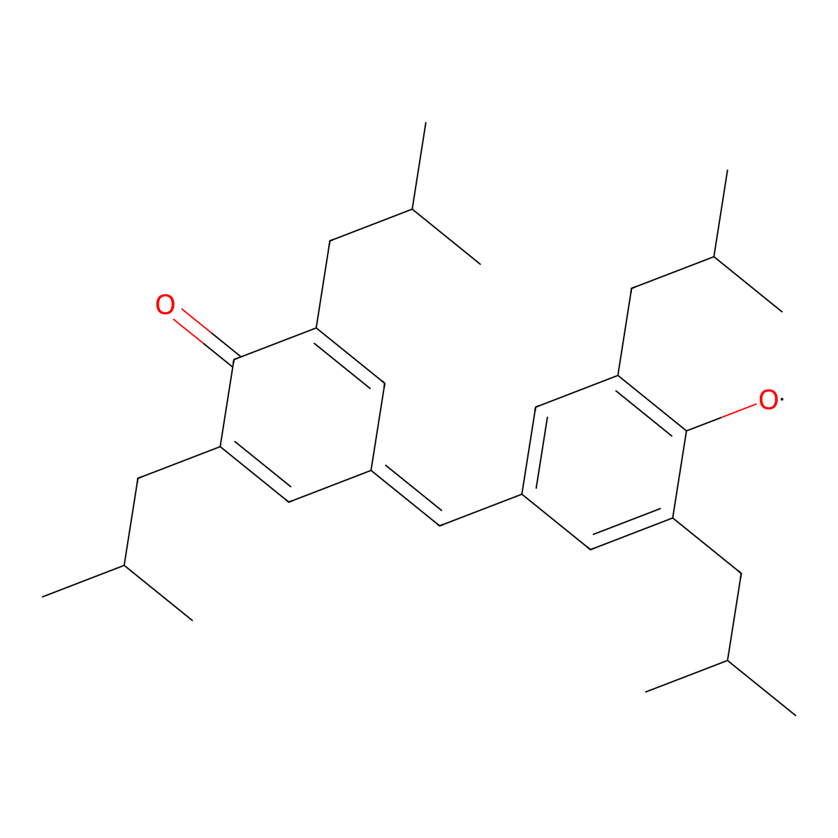 Galvinoxyl molecular structure, CAS 2370-18-5