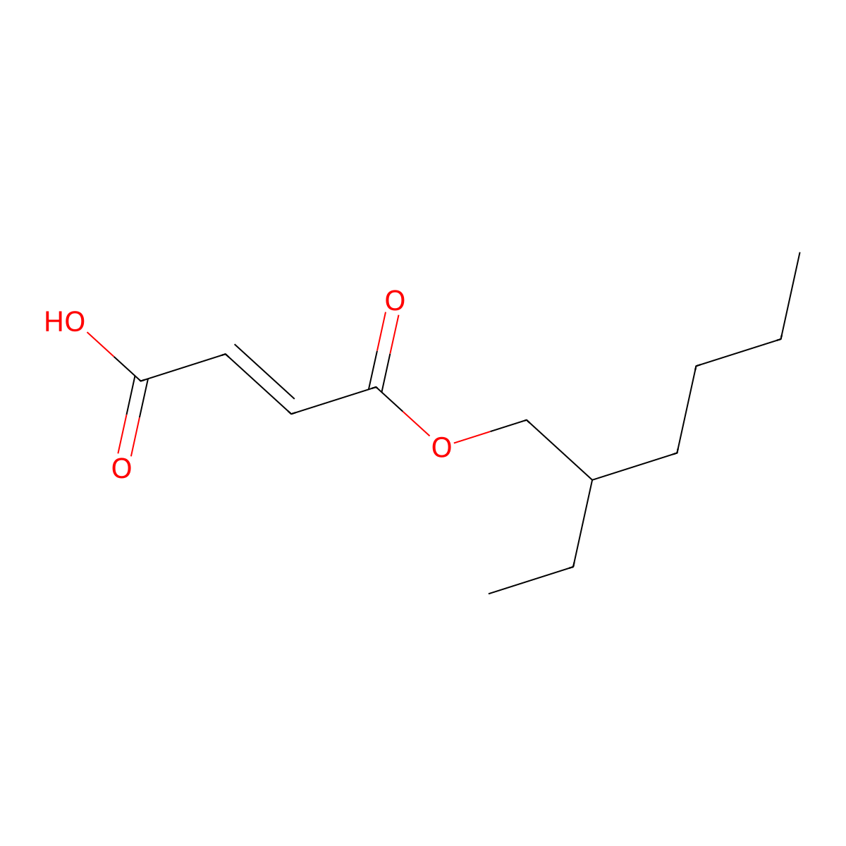 (Z)-4-((2-Ethylhexyl)oxy)-4-oxobut-2-enoic acid molecular structure, CAS 2370-71-0