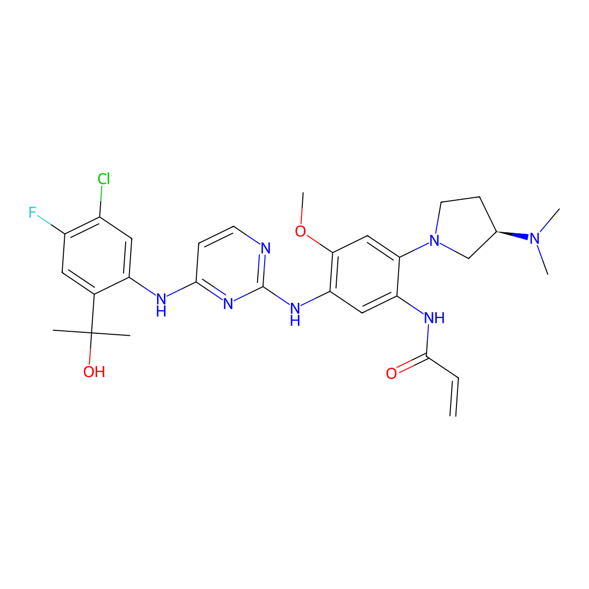 Sunvozertinib molecular structure, CAS 2370013-12-8
