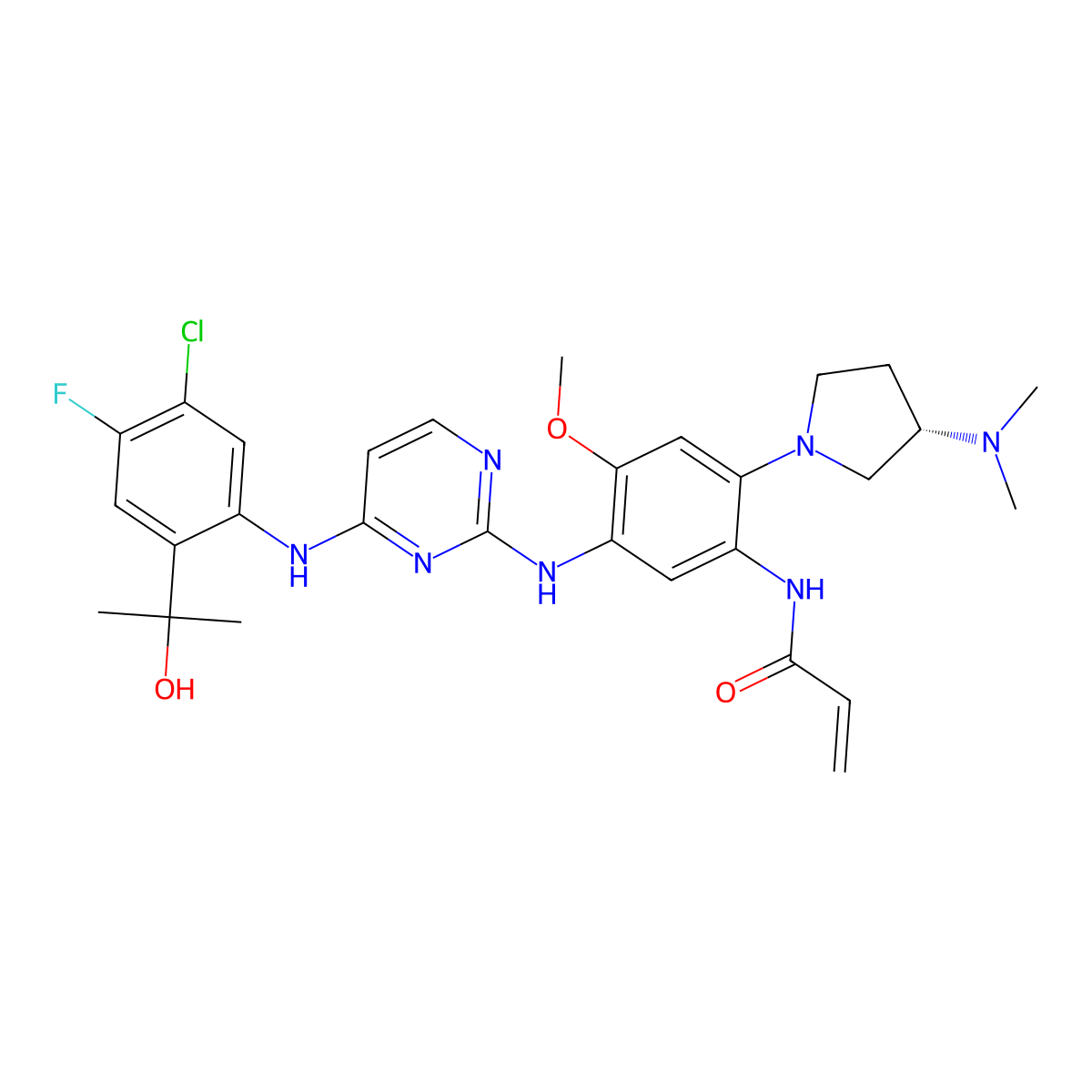 (S)-Sunvozertinib molecular structure, CAS 2370013-49-1