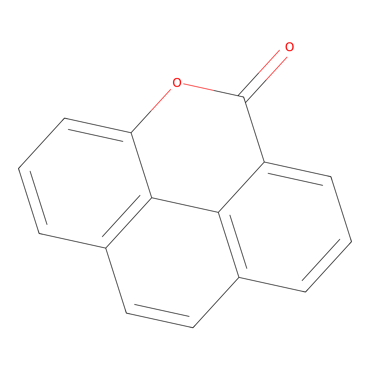 5H-Phenanthro(4,5-bcd)pyran-5-one molecular structure, CAS 23702-49-0