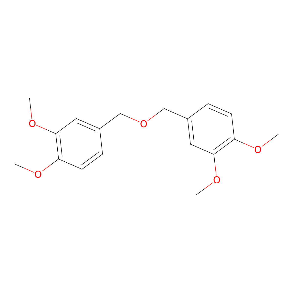 Diveratryl ether molecular structure, CAS 23702-54-7