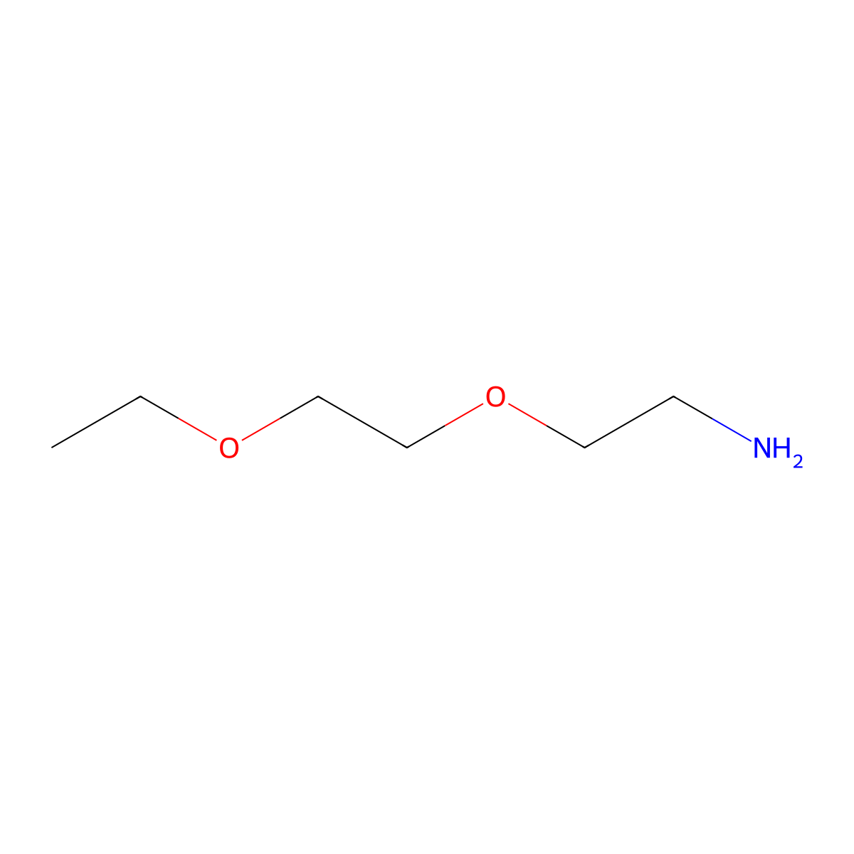 2-(2-Ethoxyethoxy)ethanamine molecular structure, CAS 23702-88-7