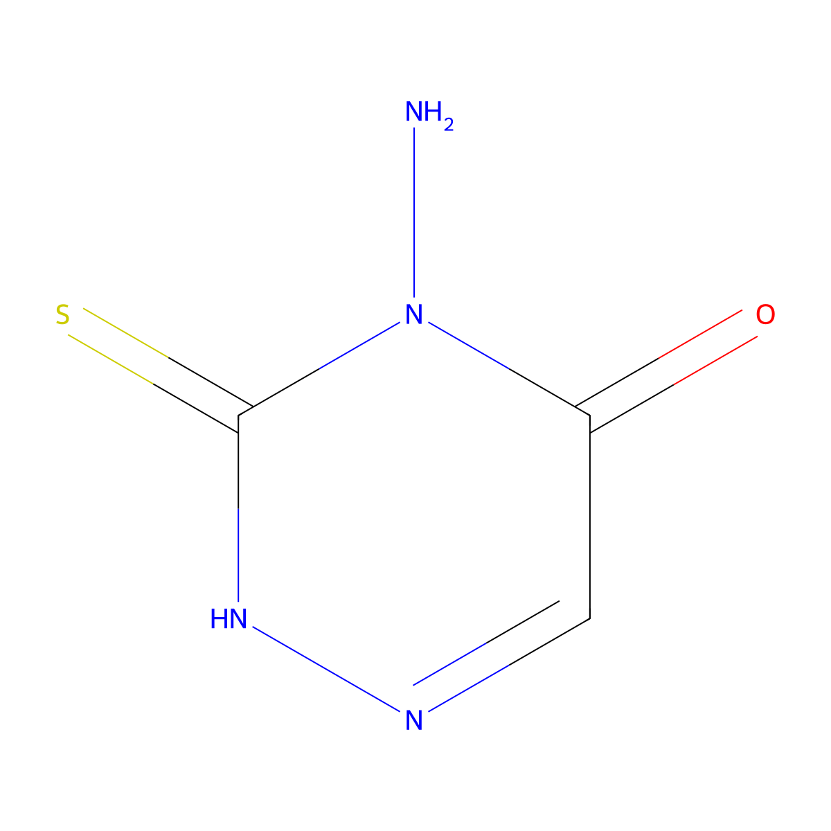 4-Amino-3-sulfanyl-4,5-dihydro-1,2,4-triazin-5-one molecular structure, CAS 23702-90-1