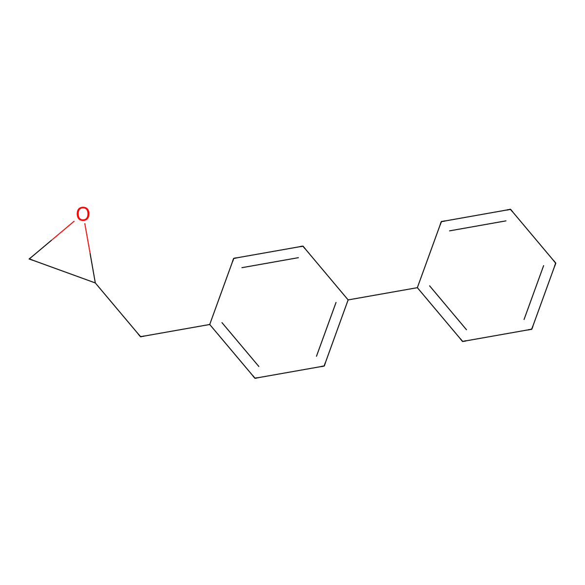 2-[(4-Phenylphenyl)methyl]oxirane molecular structure, CAS 23703-14-2