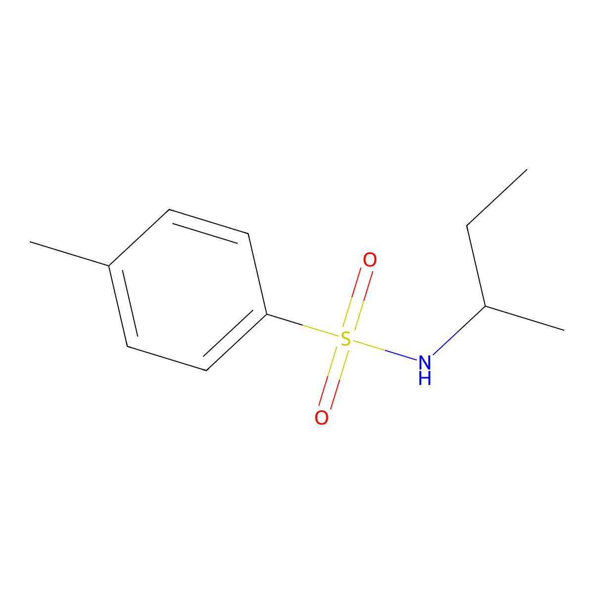 p-Toluenesulfonamide, N-sec-butyl- molecular structure, CAS 23705-40-0