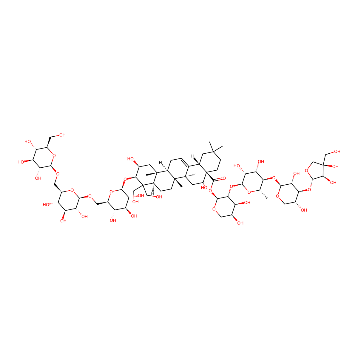 Platycoside E molecular structure, CAS 237068-41-6
