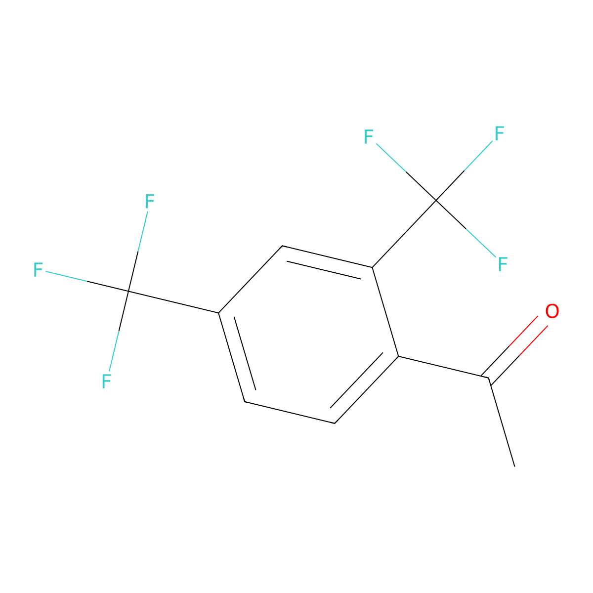 2',4'-Bis(trifluoromethyl)acetophenone molecular structure, CAS 237069-82-8