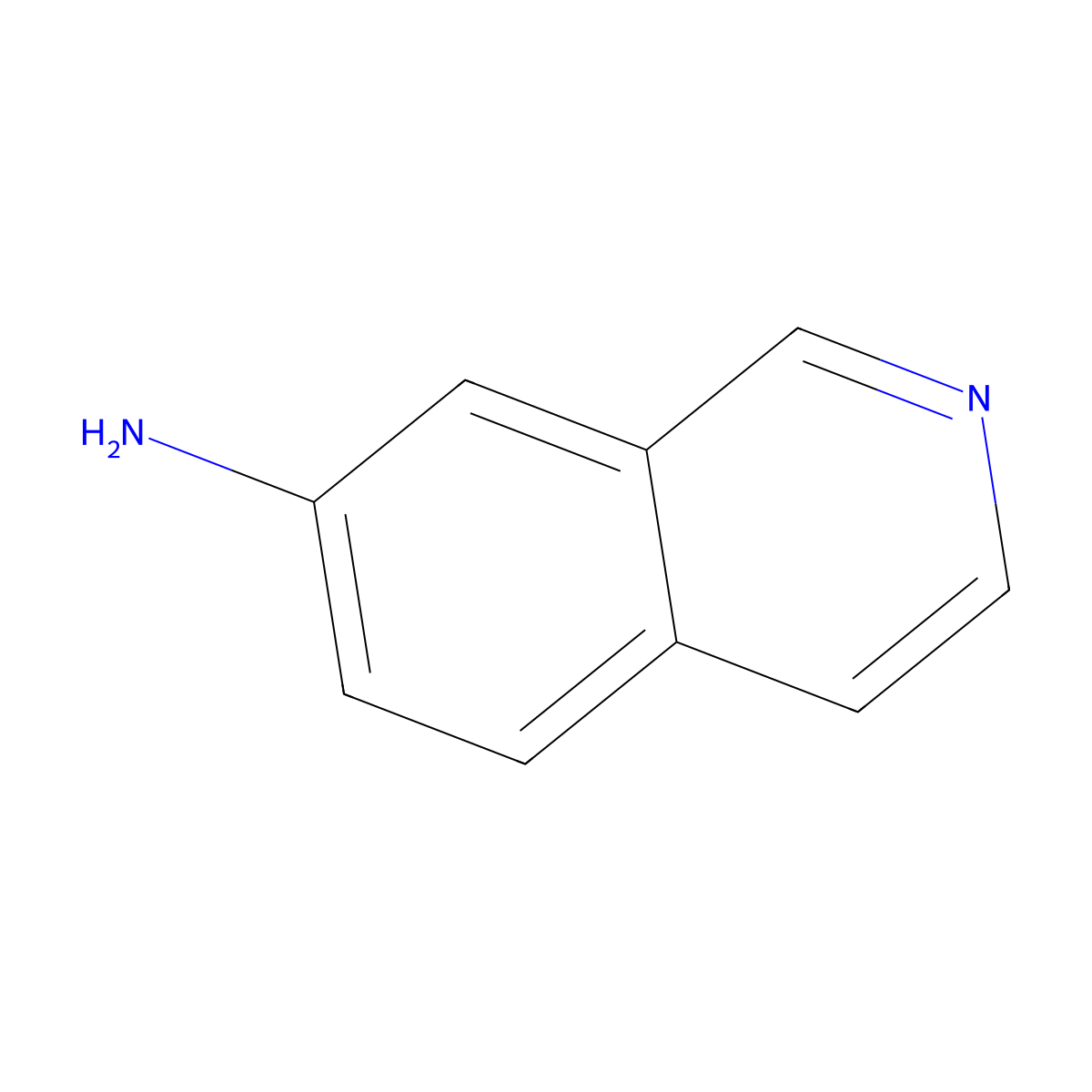 Isoquinolin-7-amine molecular structure, CAS 23707-37-1