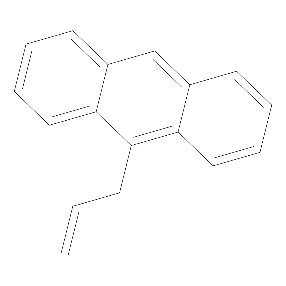 Anthracene, 9-(2-propenyl)- molecular structure, CAS 23707-65-5
