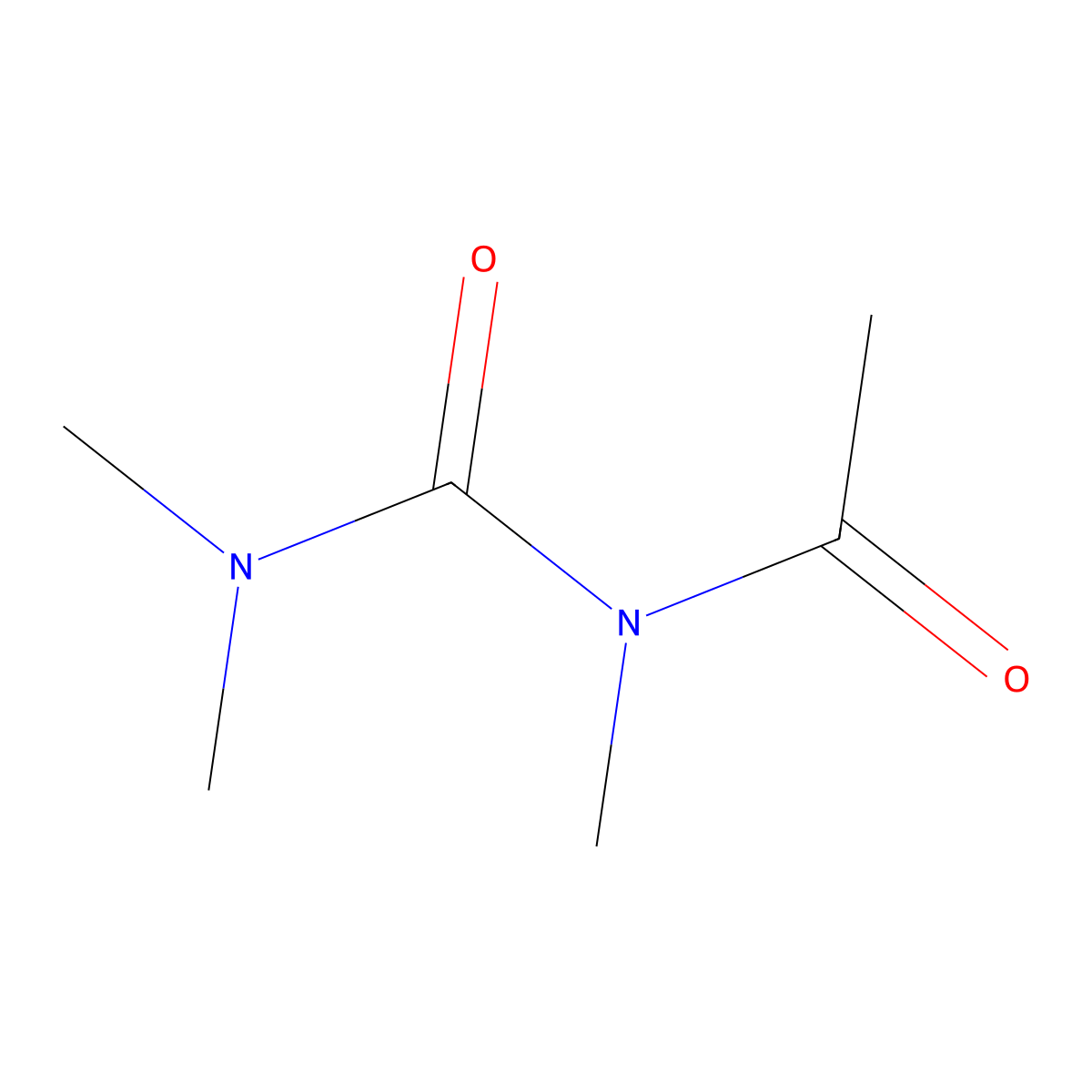 Acetamide, N-[(dimethylamino)carbonyl]-N-methyl-(9CI) molecular structure, CAS 237081-92-4