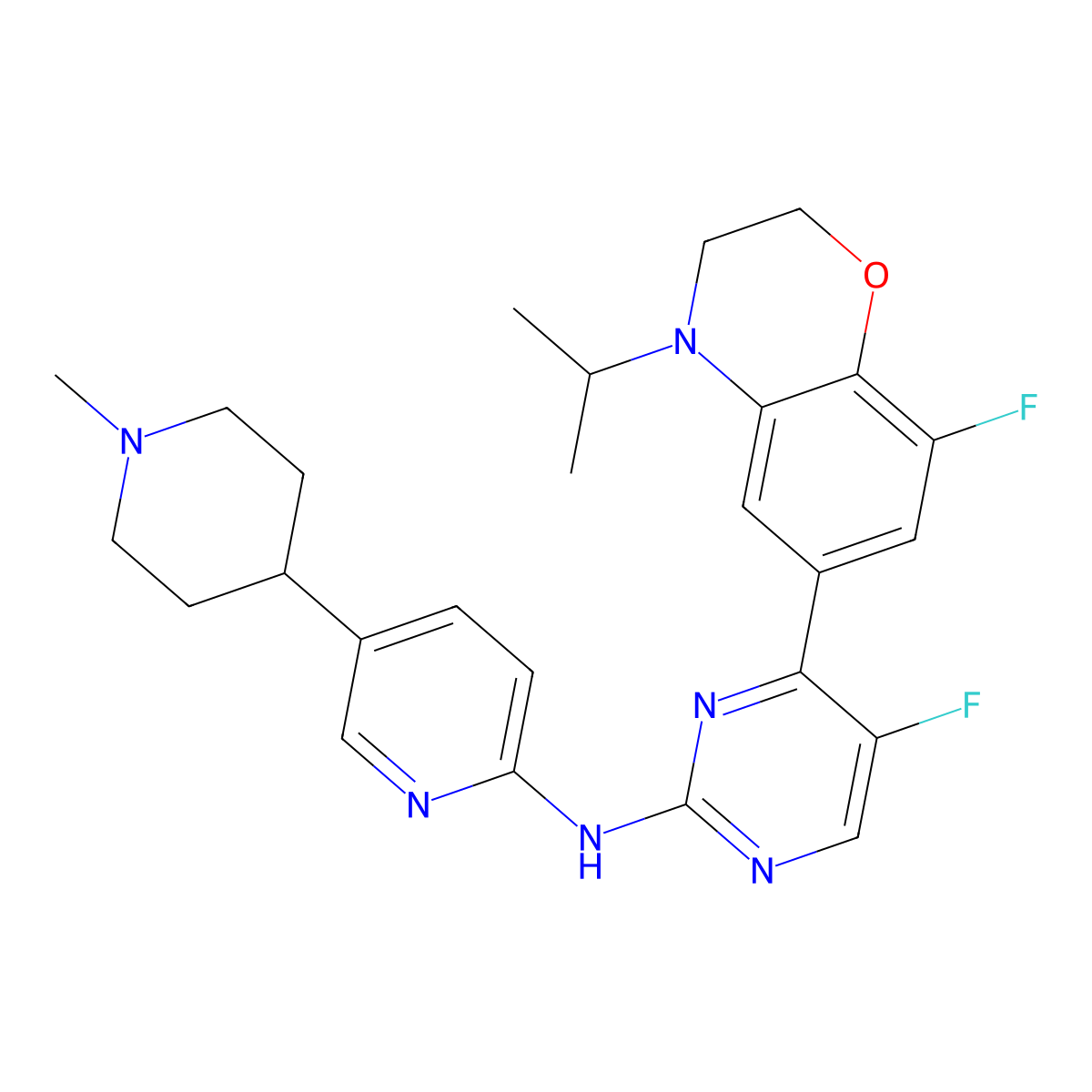 Inixaciclib molecular structure, CAS 2370913-42-9