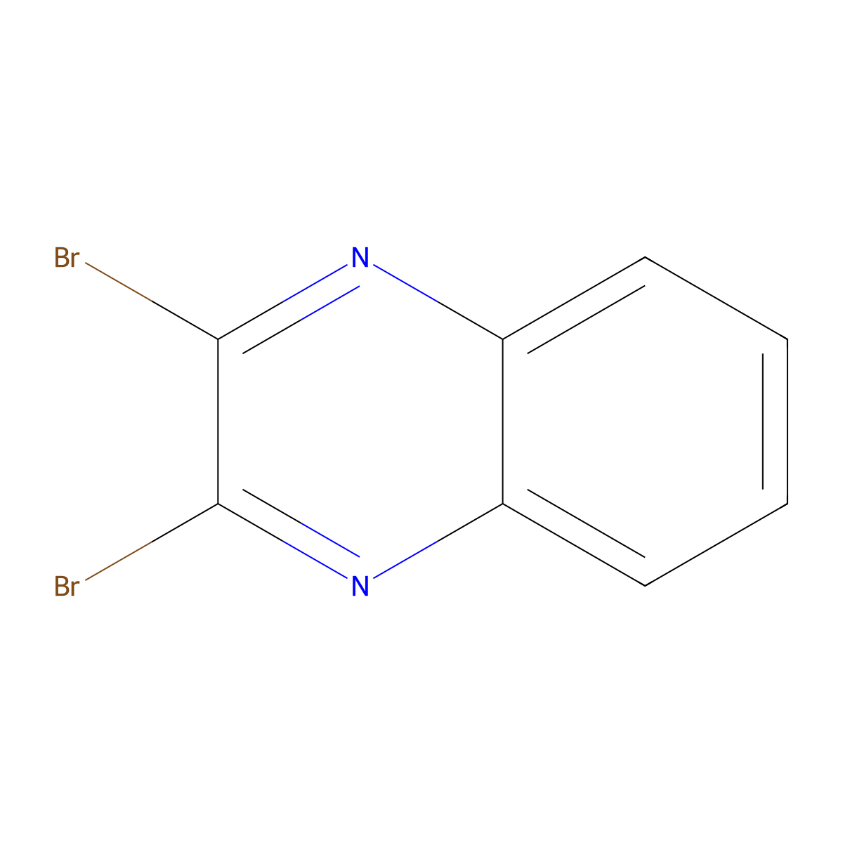 2,3-Dibromoquinoxaline molecular structure, CAS 23719-78-0