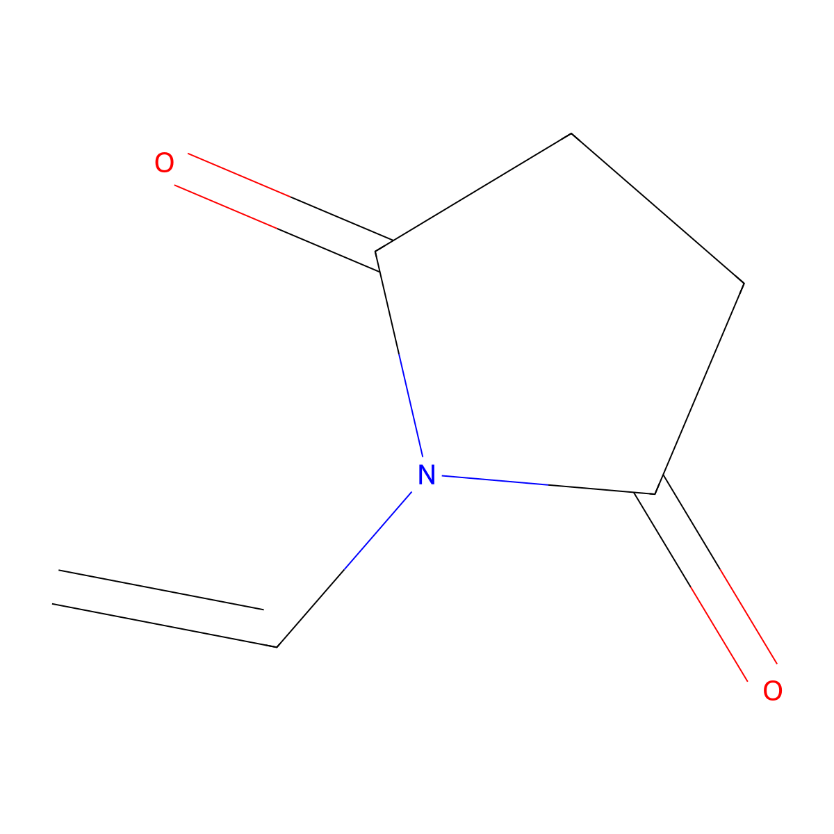 N-Vinylsuccinimide molecular structure, CAS 2372-96-5