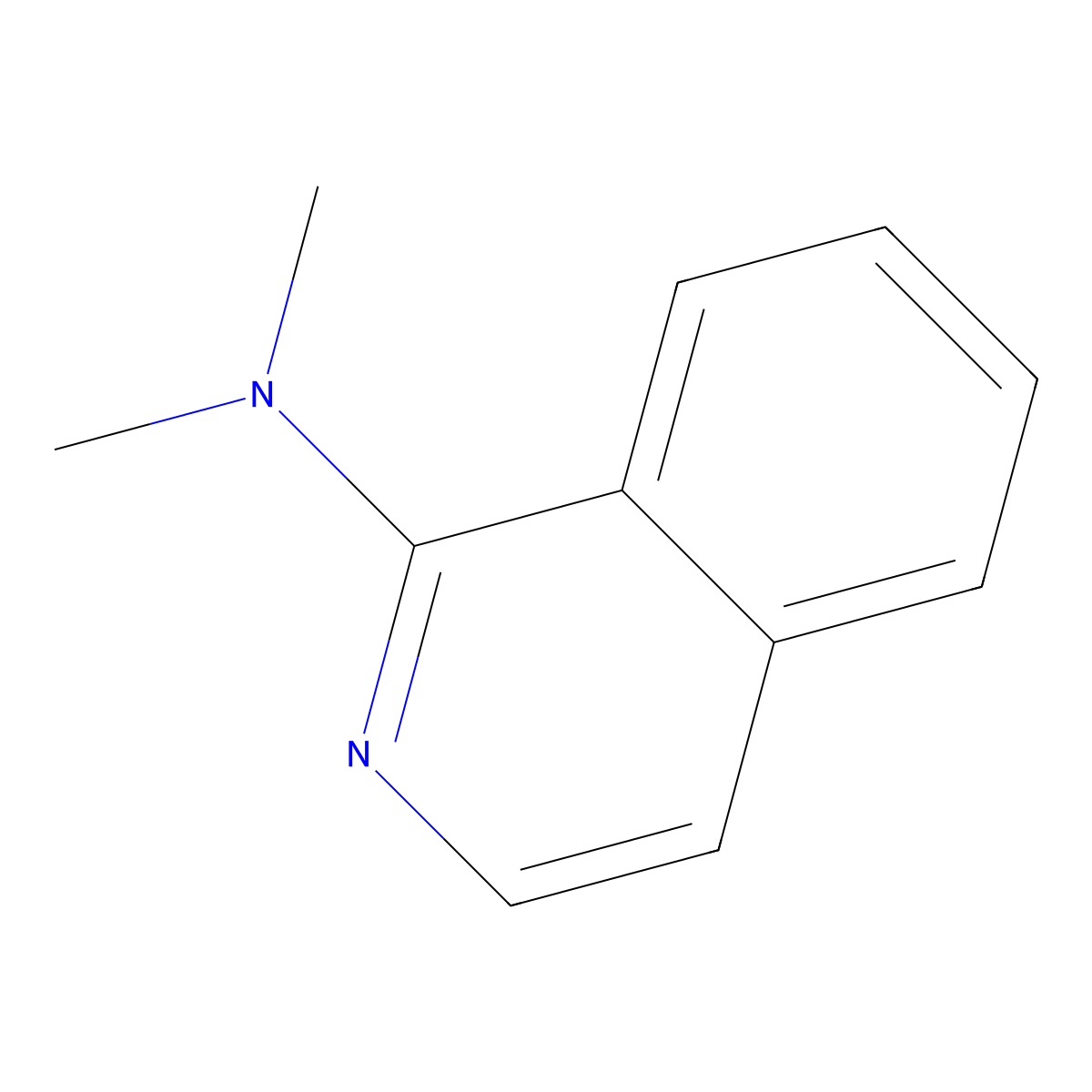 N,N-dimethylisoquinolin-1-amine molecular structure, CAS 23724-92-7