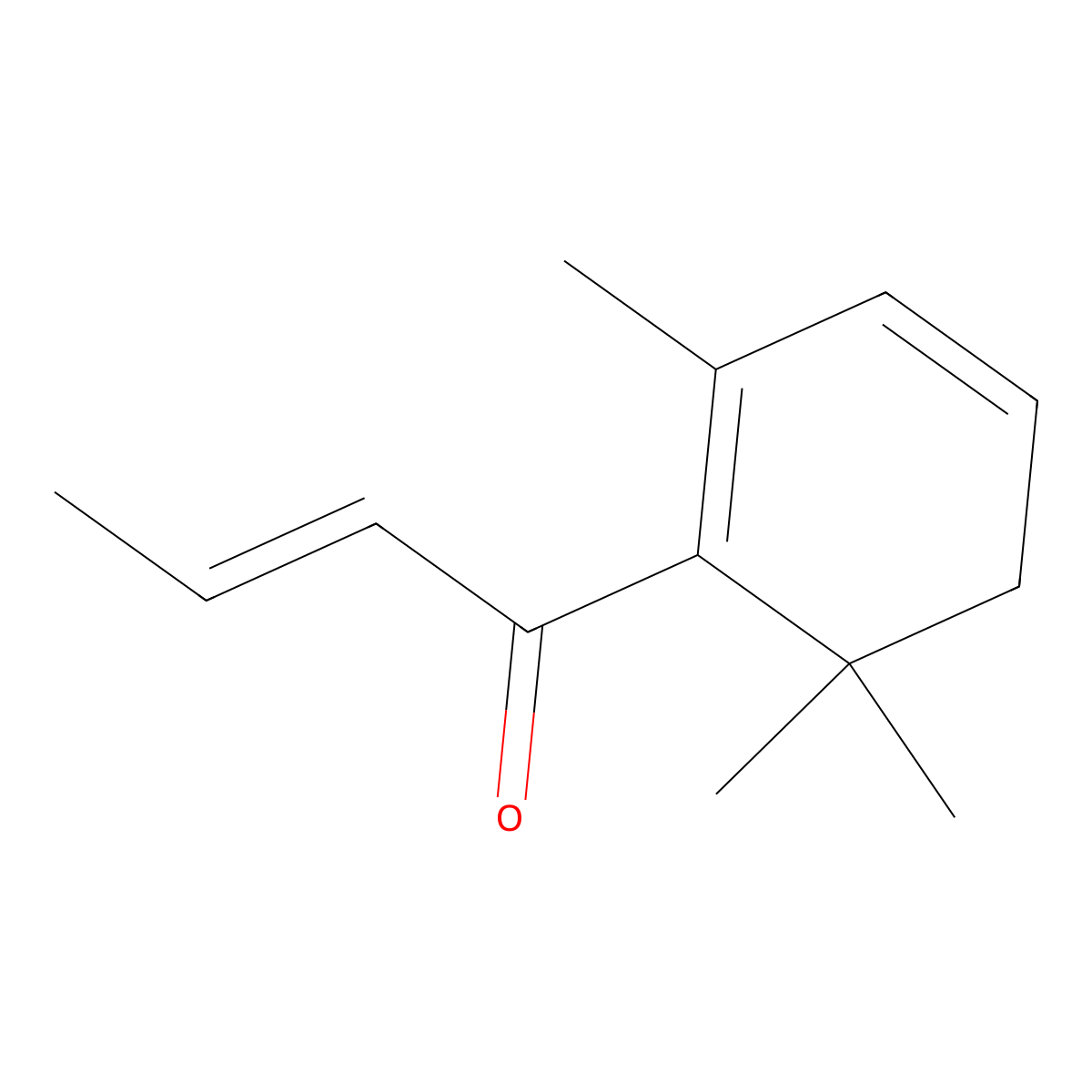 beta-Damascenone molecular structure, CAS 23726-93-4