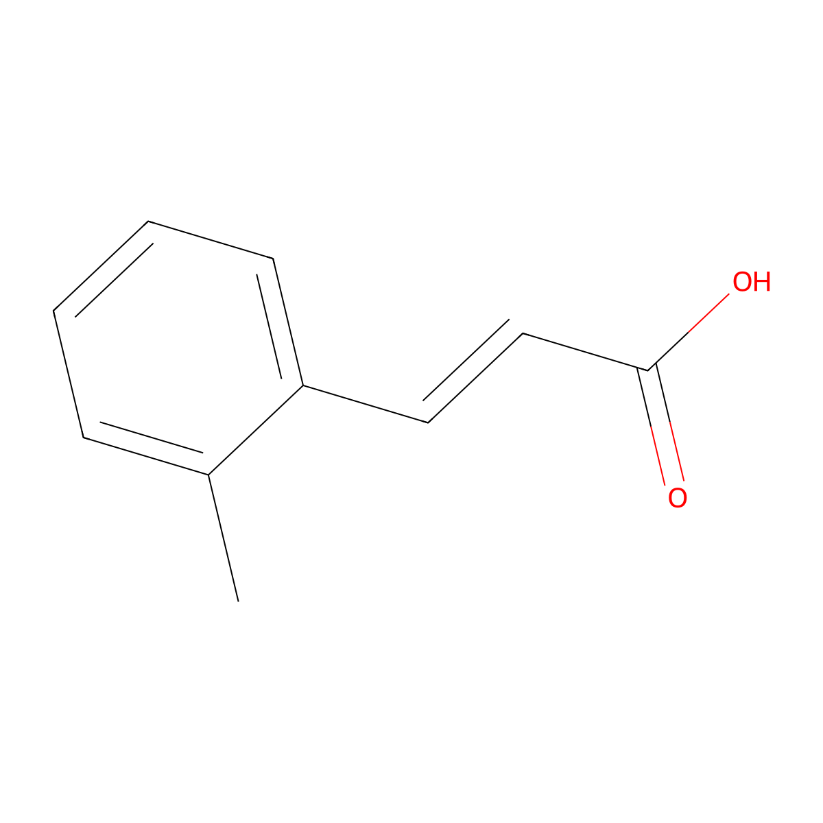 o-Methylcinnamic acid molecular structure, CAS 2373-76-4