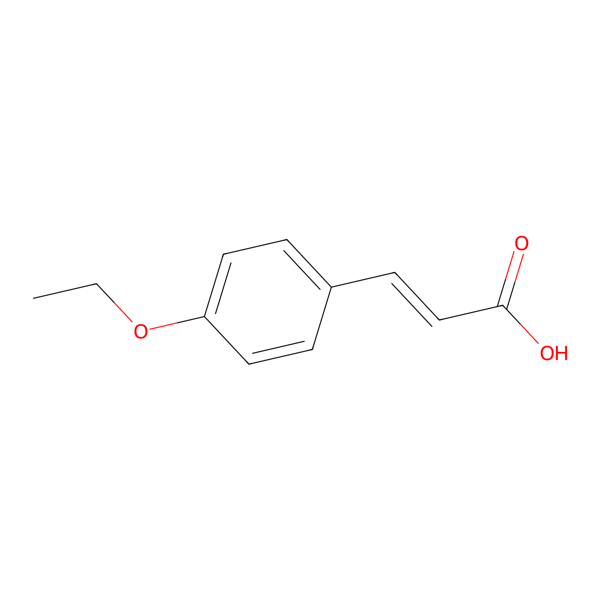 4-Ethoxycinnamic Acid molecular structure, CAS 2373-79-7