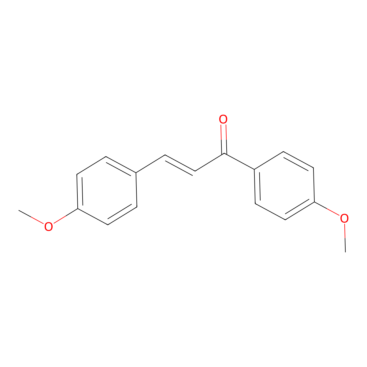 4,4'-Dimethoxychalcone molecular structure, CAS 2373-89-9
