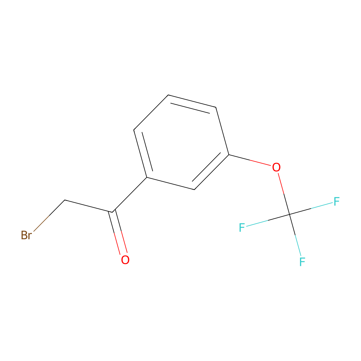 2-Bromo-3'-trifluoromethoxyacetophenone molecular structure, CAS 237386-01-5