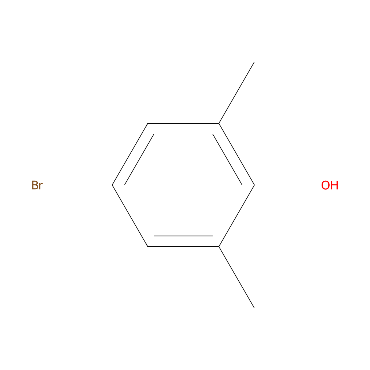 4-Bromo-2,6-dimethylphenol molecular structure, CAS 2374-05-2