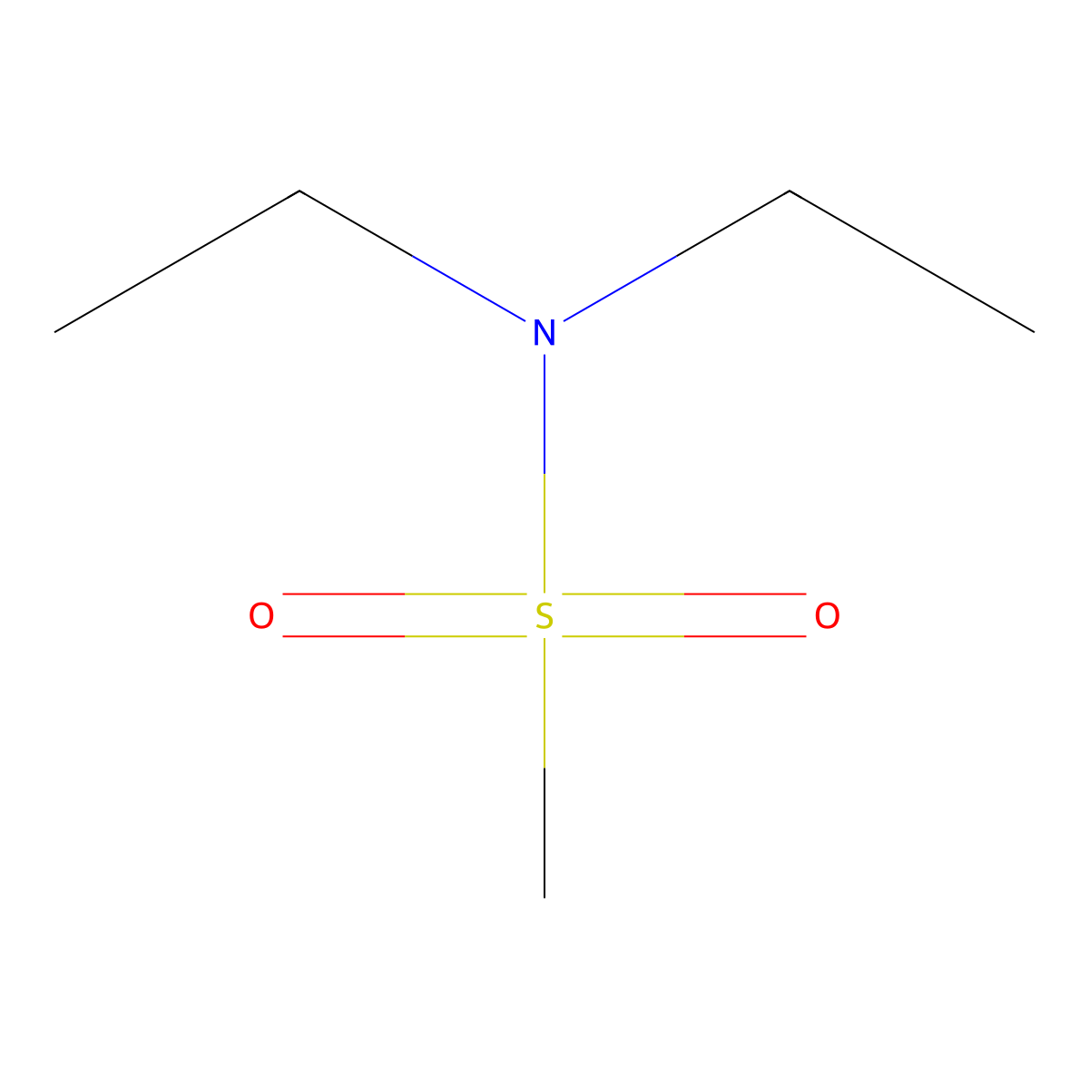 N,N-Diethylmethanesulphonamide molecular structure, CAS 2374-61-0