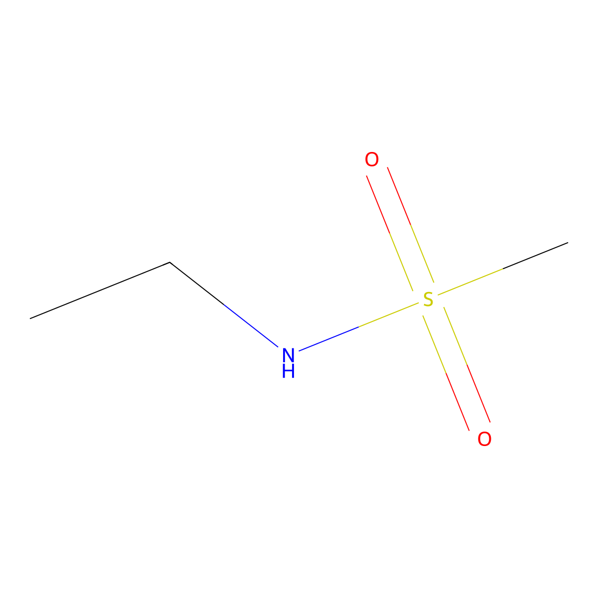 N-Ethylmethanesulfonamide molecular structure, CAS 2374-62-1